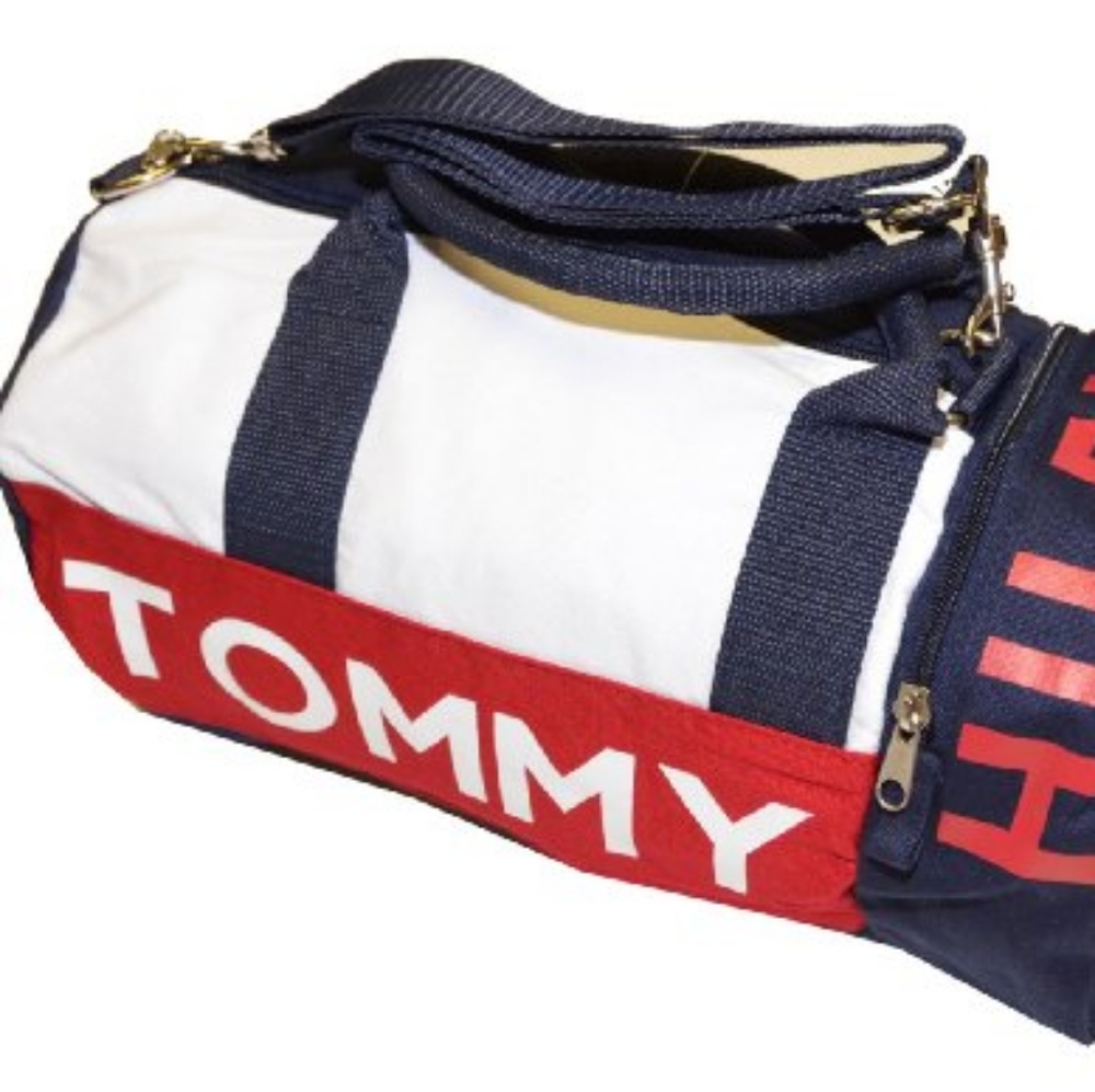 8. TOMMY HILFIGER VINTAGE MINI DUFFEL BAG!